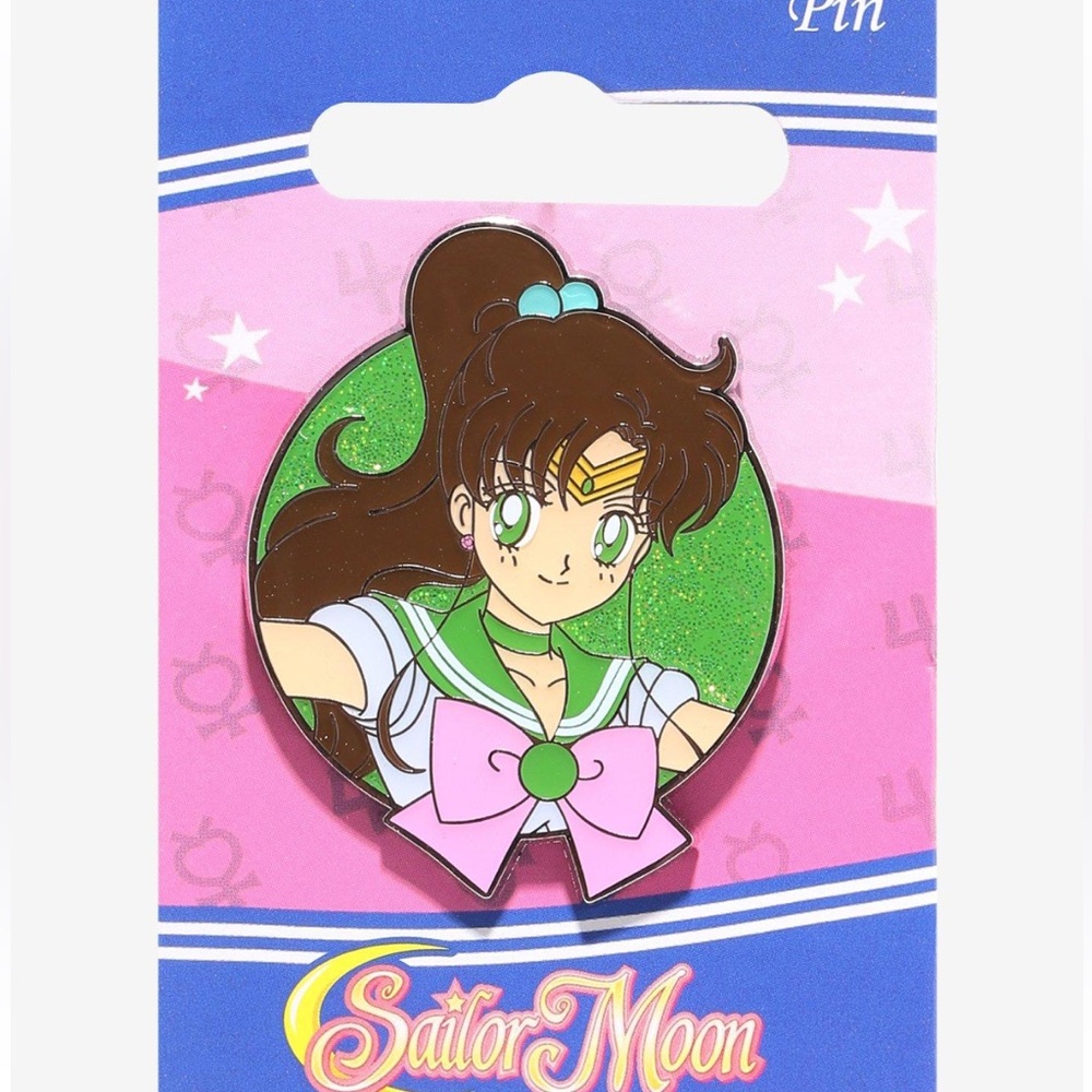 Sailor Moon Sailor Jupiter Pretty Guardian Glitter Enamel Pin Hot Topic
